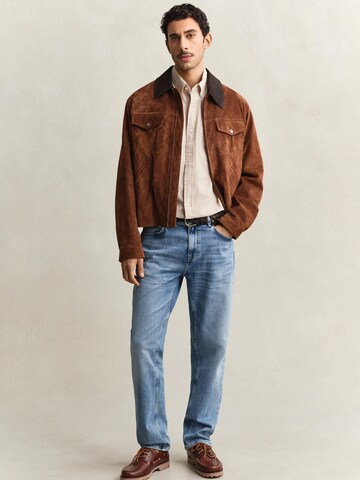 GANT Regular Fit Hemd‌‌‌‌‌‌‌ in Beige