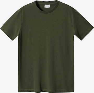 MANGO MAN Shirt 'CHERLO' in Groen: voorkant