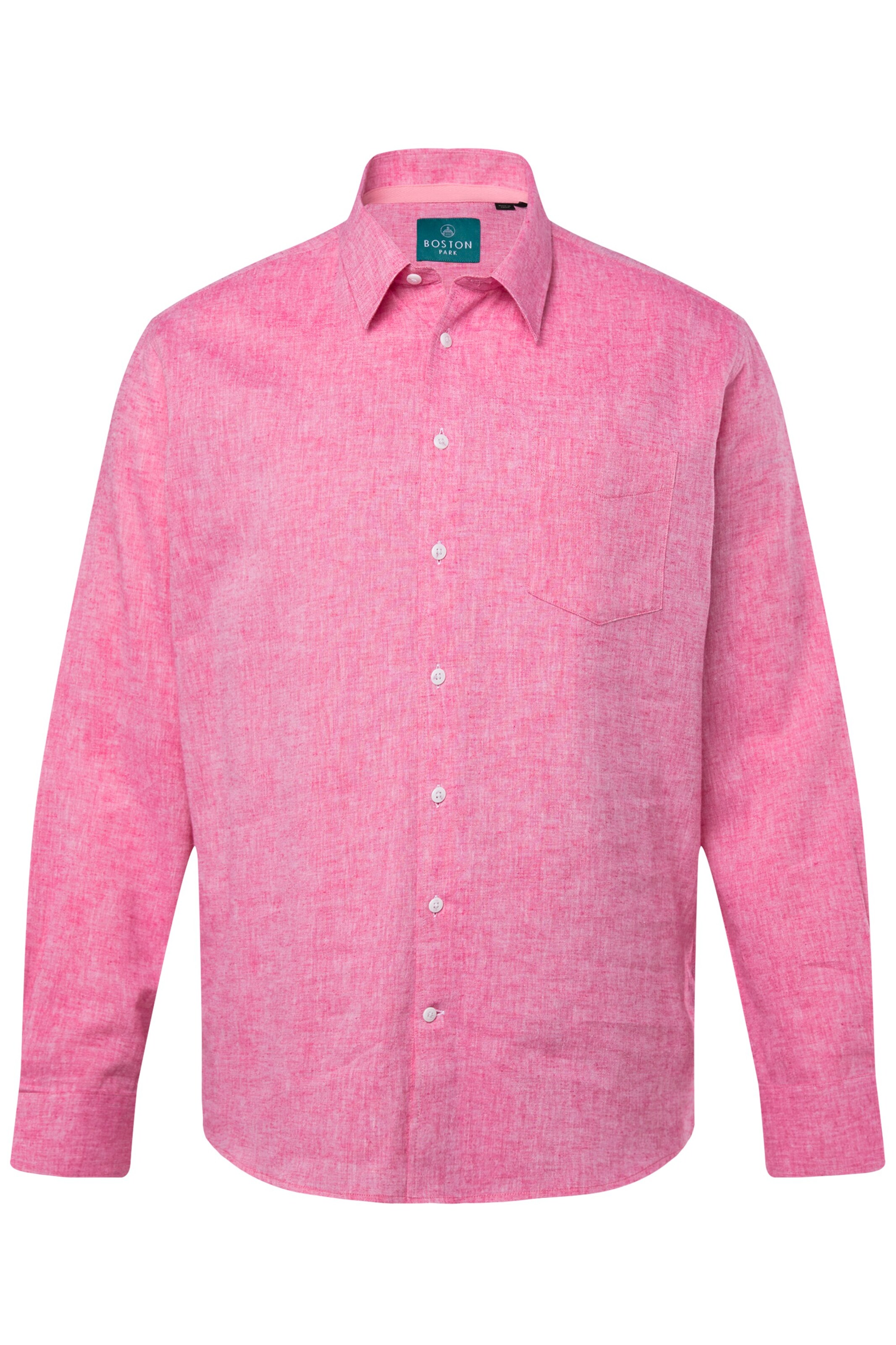 Boston Park Regular fit Button Up Shirt in Pink: front