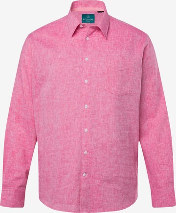 Boston Park Regular fit Overhemd in Roze: voorkant