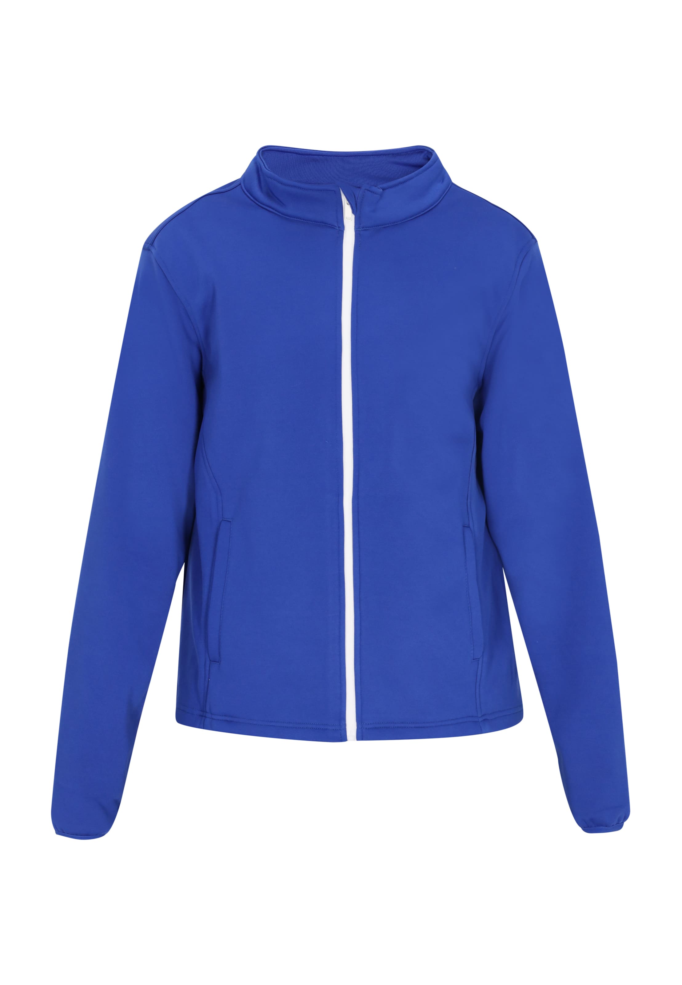 Mo ATHLSR Zip-Up Hoodie in Blue: front