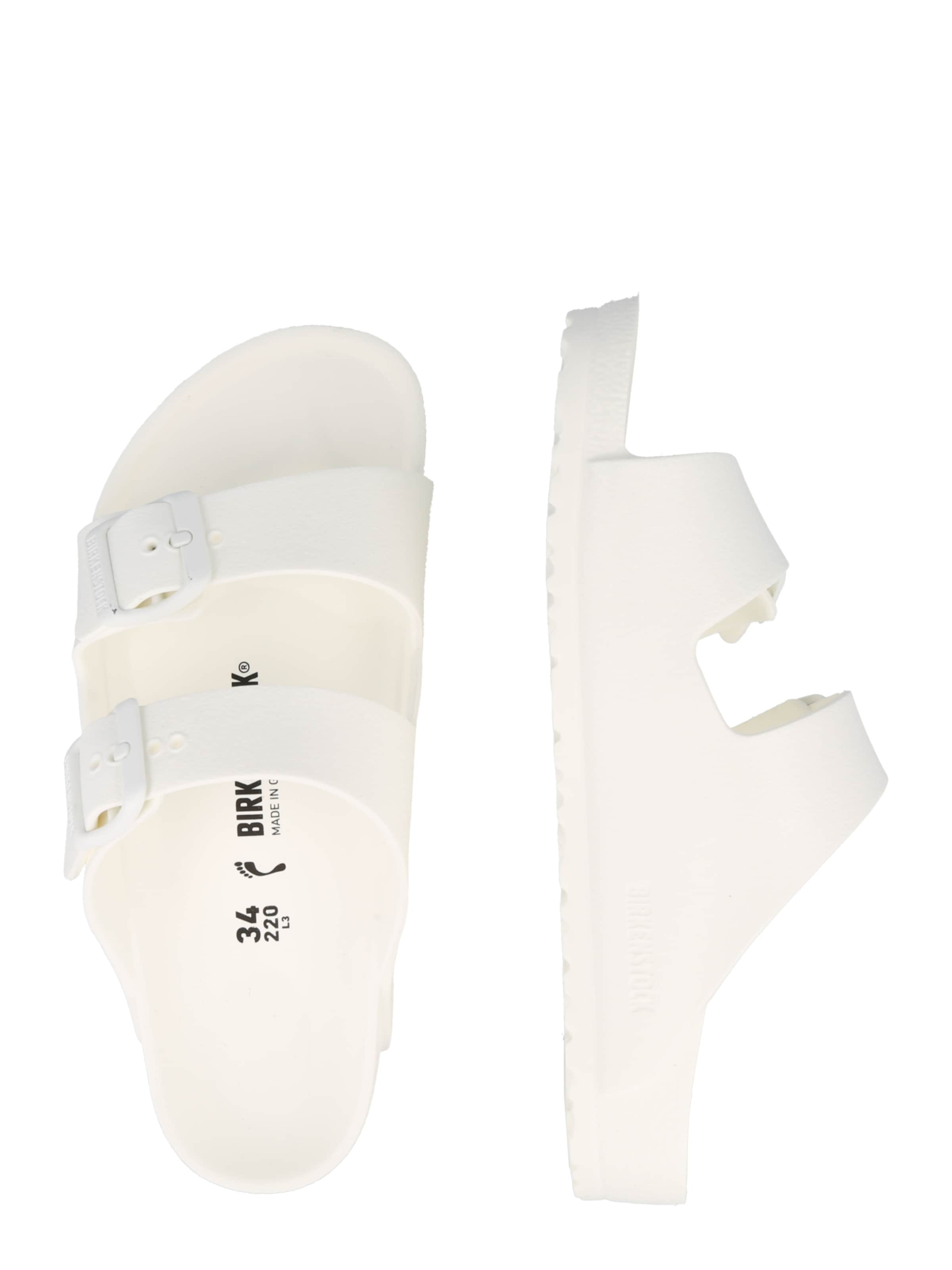 BIRKENSTOCK Sandal 'Arizona' i vit