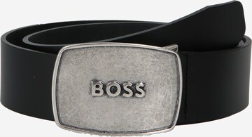 Ceinture BOSS en noir : devant