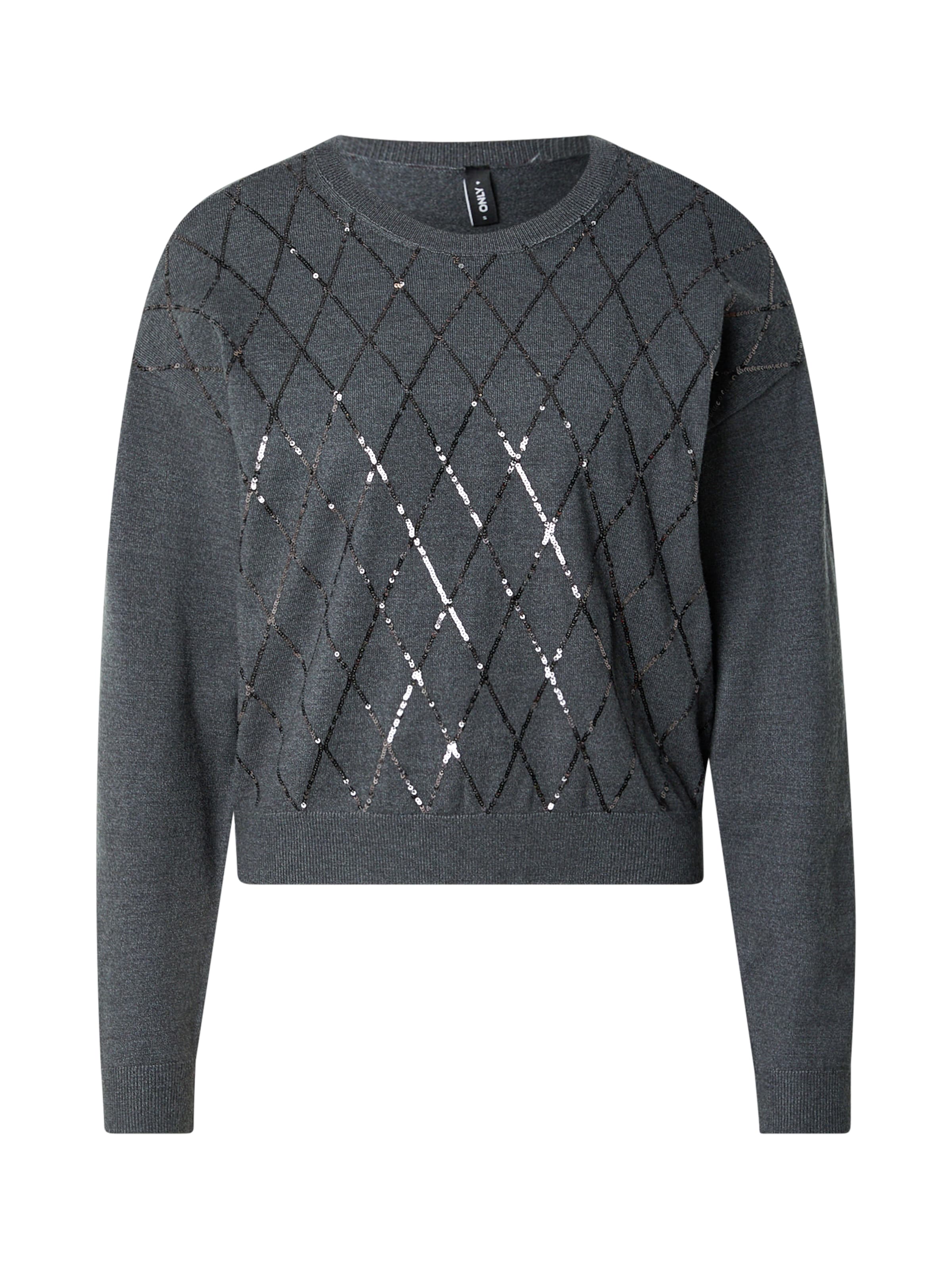 ONLY Пуловер 'ONLHALIFAX' в сиво: отпред