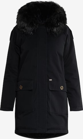 Manteau d’hiver faina en noir : devant