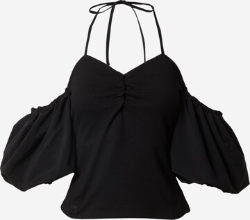 Camicia da donna 'Brigitta' di Gestuz in nero: frontale