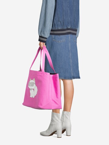 Karl Lagerfeld Torba shopper 'Ikonik 2.0' w kolorze różowy