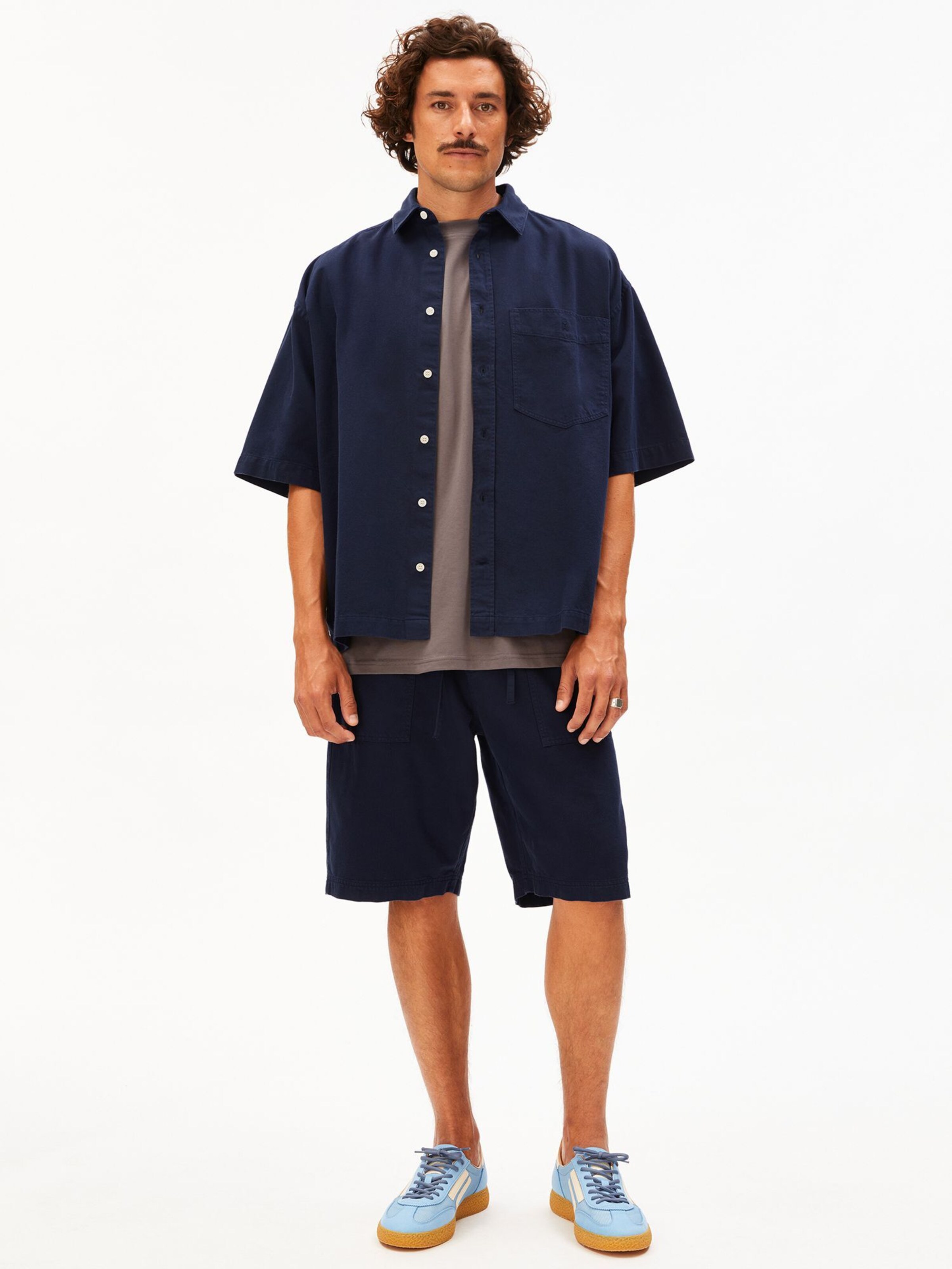 ARMEDANGELS Regular Broek in Blauw