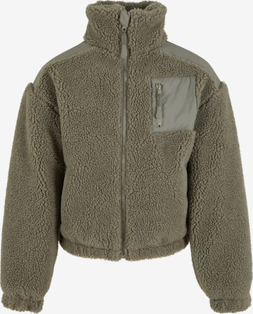 Urban Classics Флисовая куртка в Зеленый: спереди