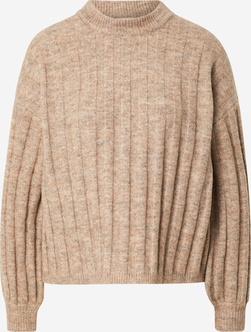 Pull-over Warehouse en marron : devant