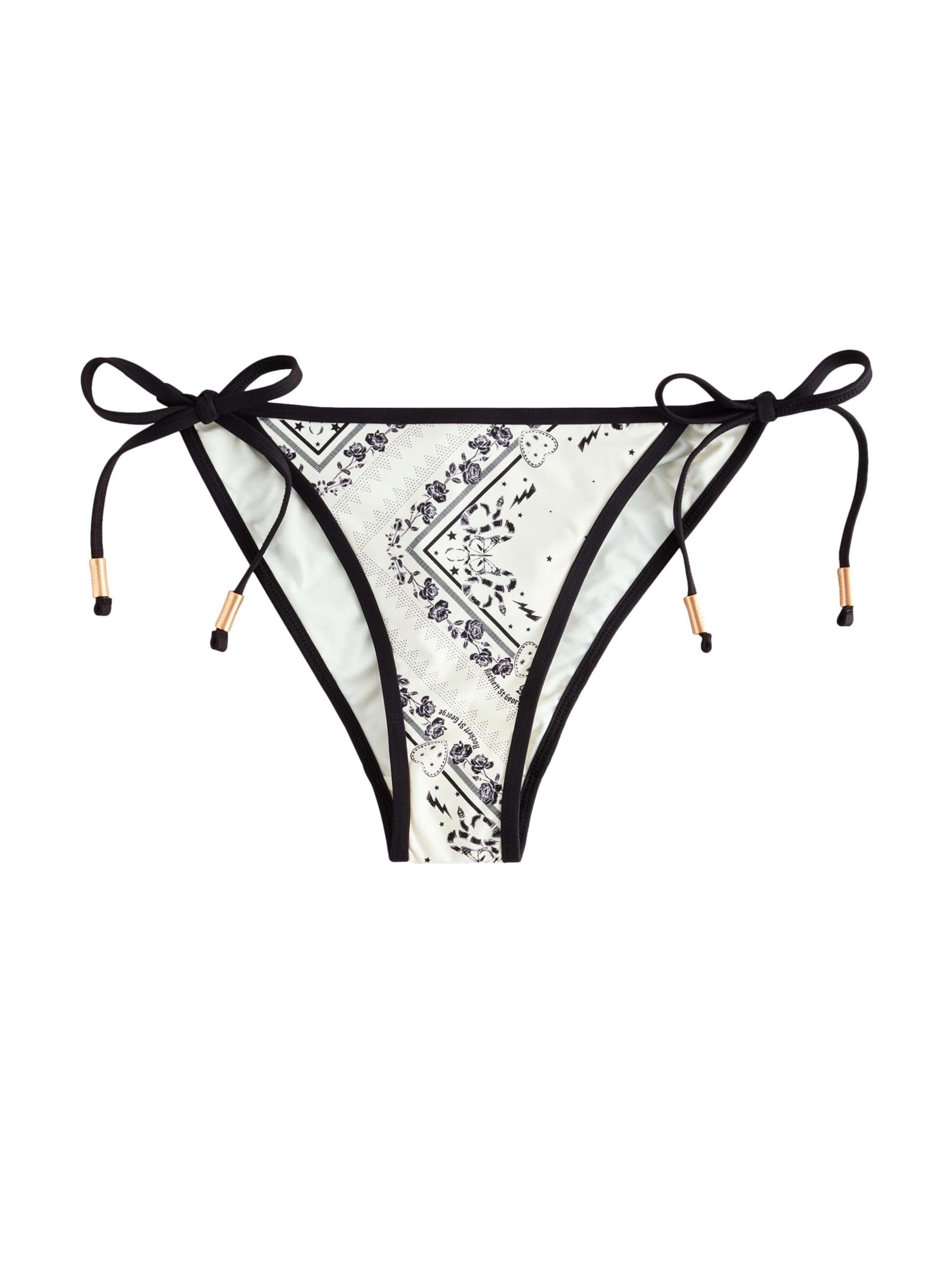 Rockett St George Bikini bottom in Black: front