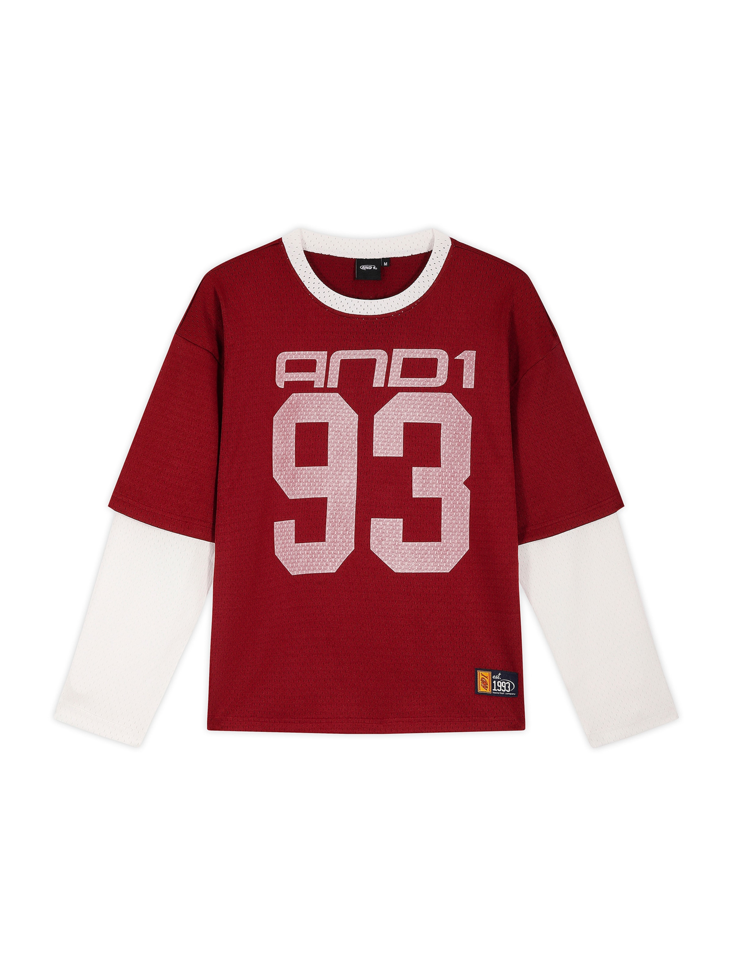 AND1 Tričko - Červená: predná strana