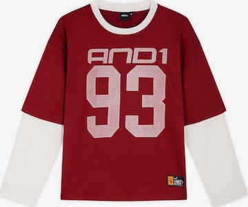 AND1 Paita värissä punainen: etupuoli
