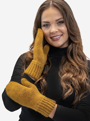 Vivisence Full Finger Gloves '7015R' in Yellow: front