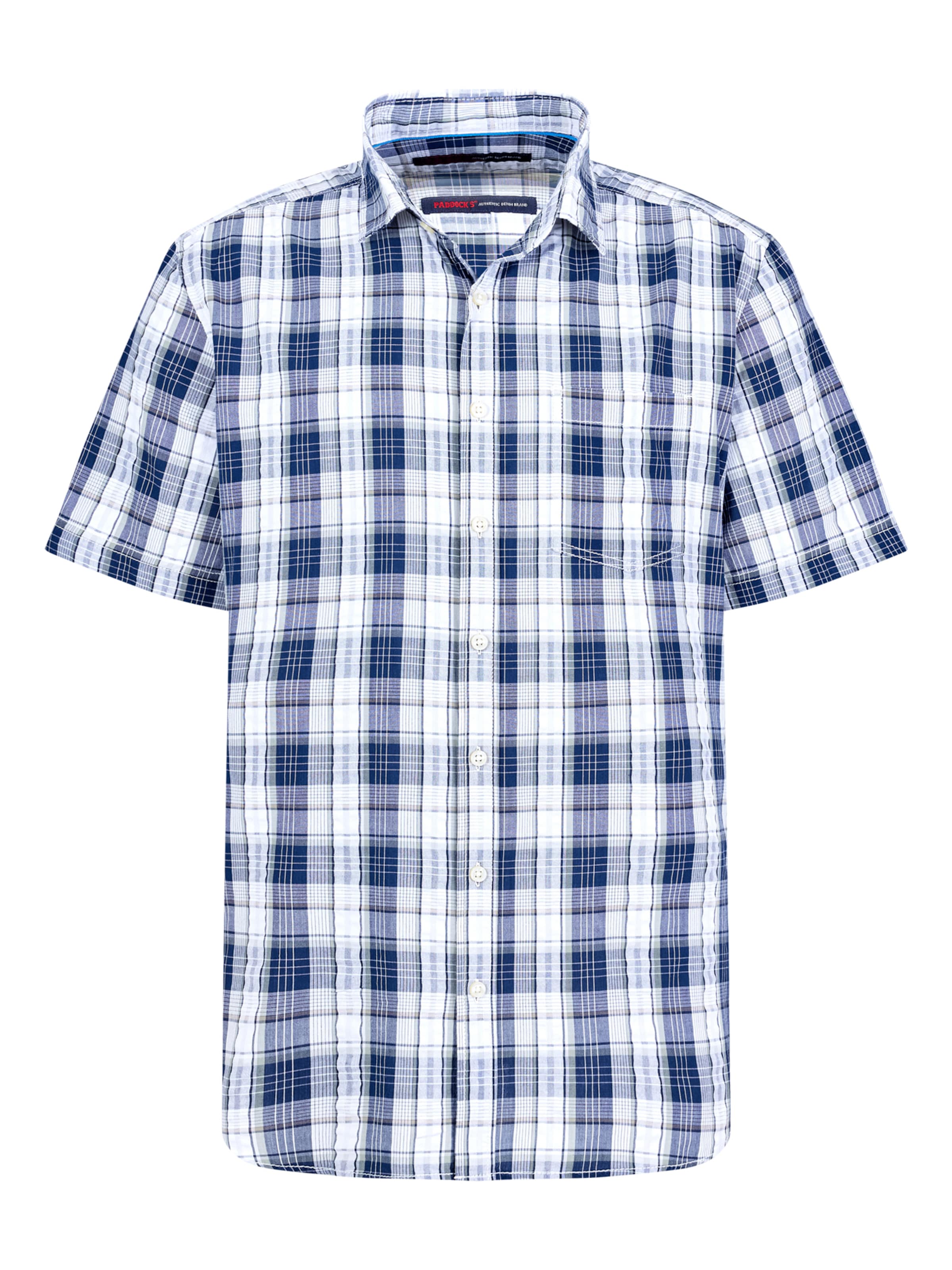 PADDOCKS Regular Fit Hemd in Blau: Vorderseite