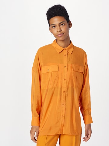 NÜMPH - Blusa 'ELINAM' en naranja: frente