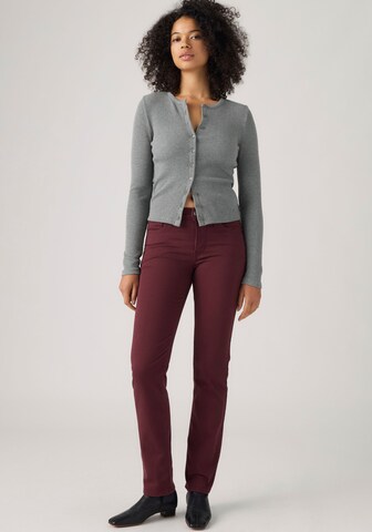 LEVI'S ® Slimfit Jeans '314 Shaping Straight' in Rot