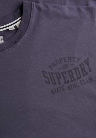 T-Shirt 'Athletic Essential' Superdry en bleu