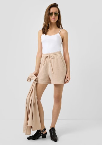 Regular Pantalon QS en beige : devant