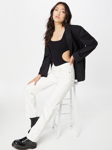 WEEKDAY Shirt Bodysuit 'Liria' in Black