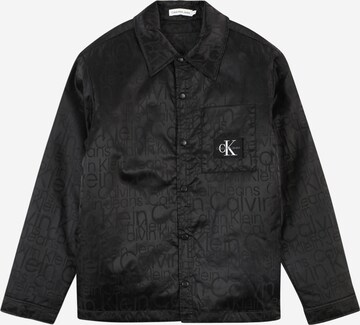 Calvin Klein Jeans Regular fit Button Up Shirt in Black: front