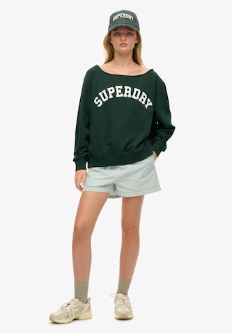 Sweat-shirt Superdry en vert