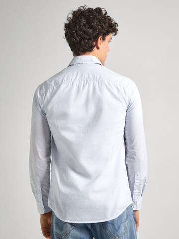 Pepe Jeans Regular fit Button Up Shirt 'PASCAL' in Blue