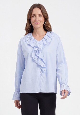 usha BLACK LABEL - Blusa en azul: frente
