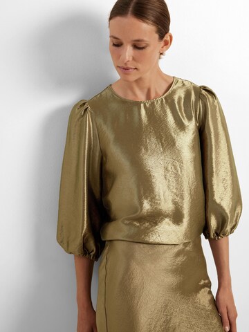 SELECTED FEMME Blouse 'Metallic' in Gold