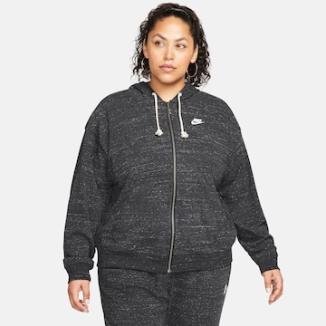 Nike Sportswear Sweatjacke in Schwarz: predná strana