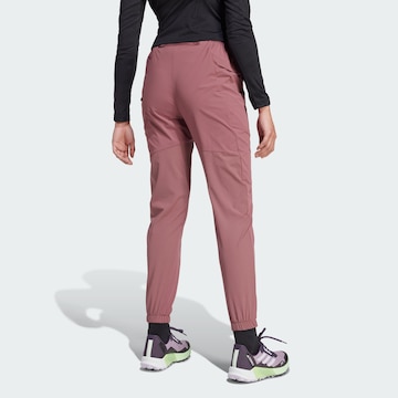 ADIDAS TERREX Tapered Sportbroek 'Xperior' in Rood