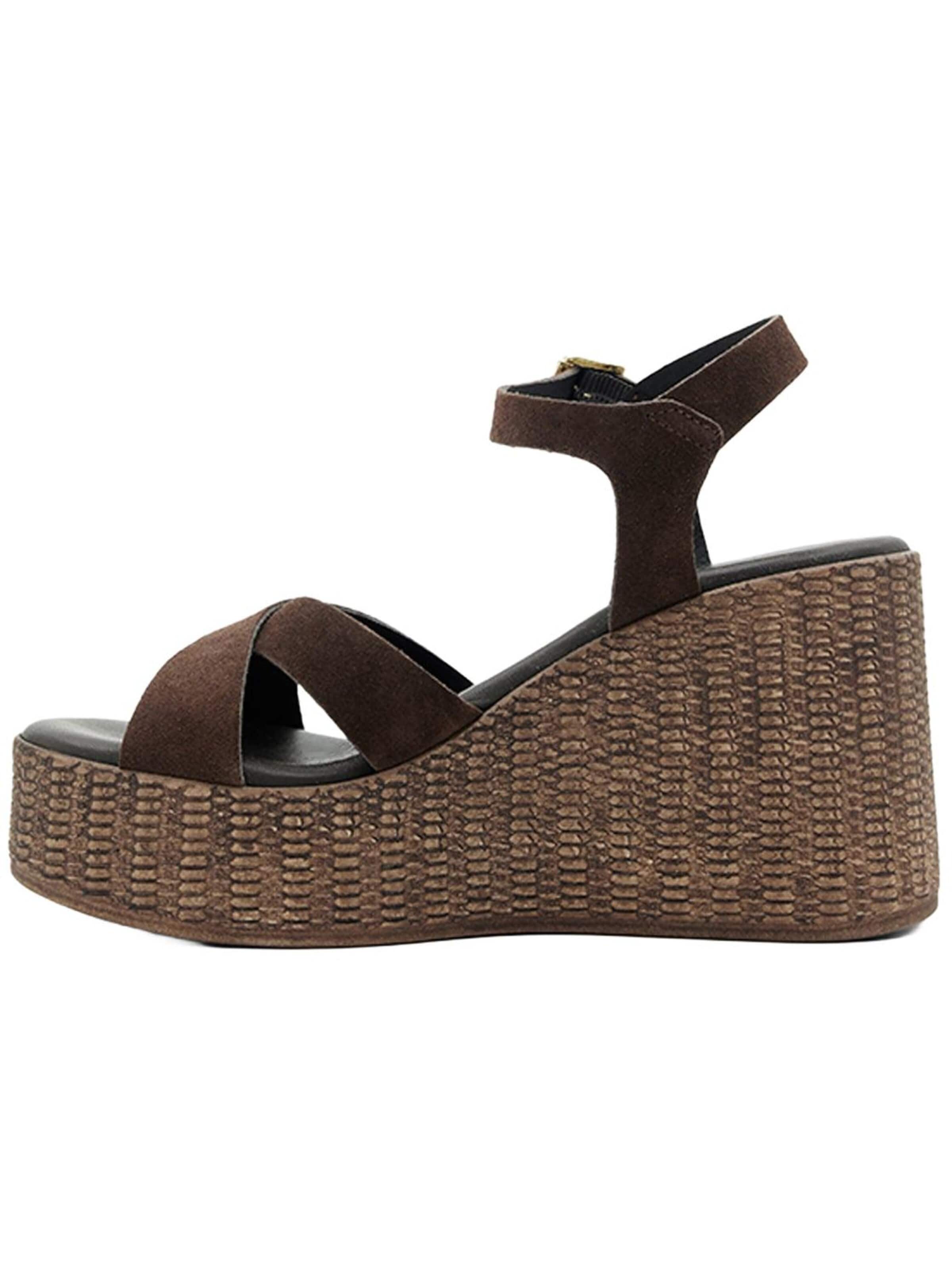 Desa Teenslipper 'Keilsandalen' in Bruin