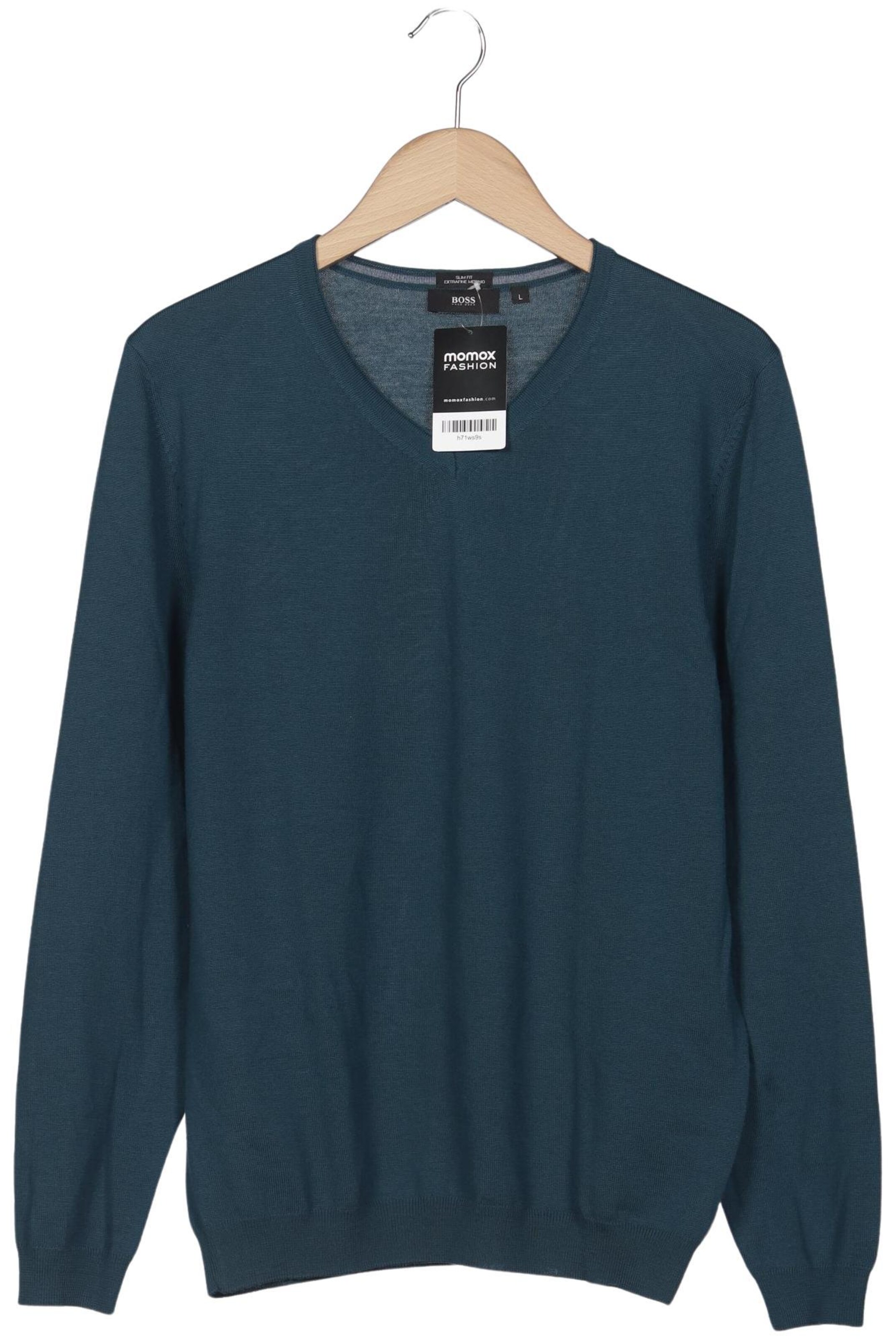 BOSS Black Pullover L in Grün: Vorderseite