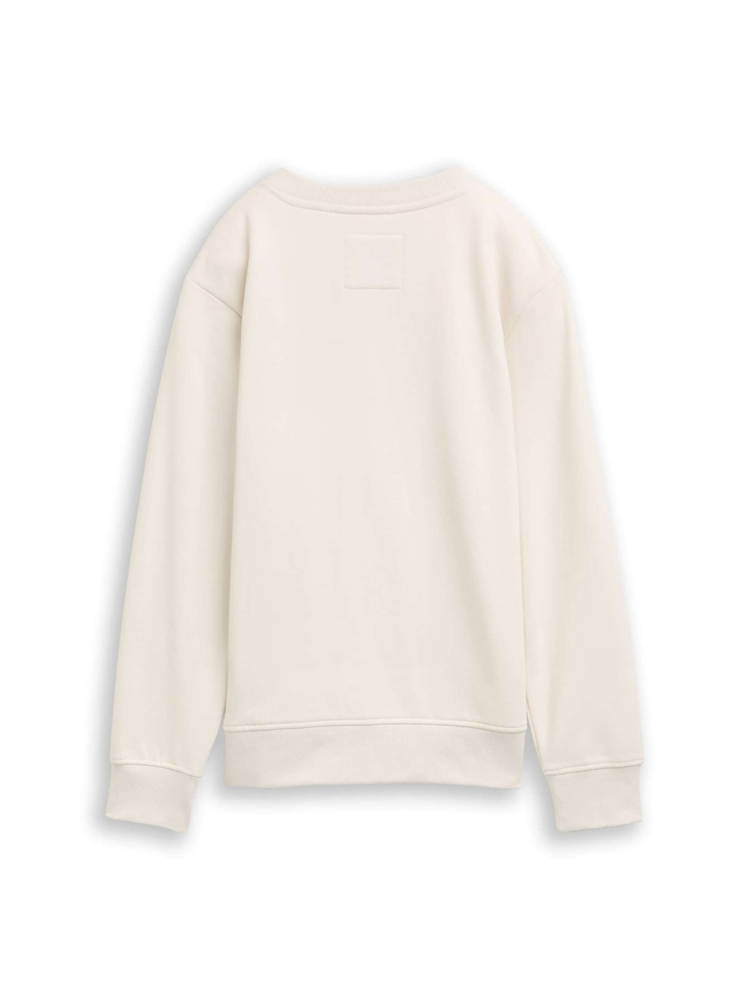 TOM TAILOR Sweatshirt in White