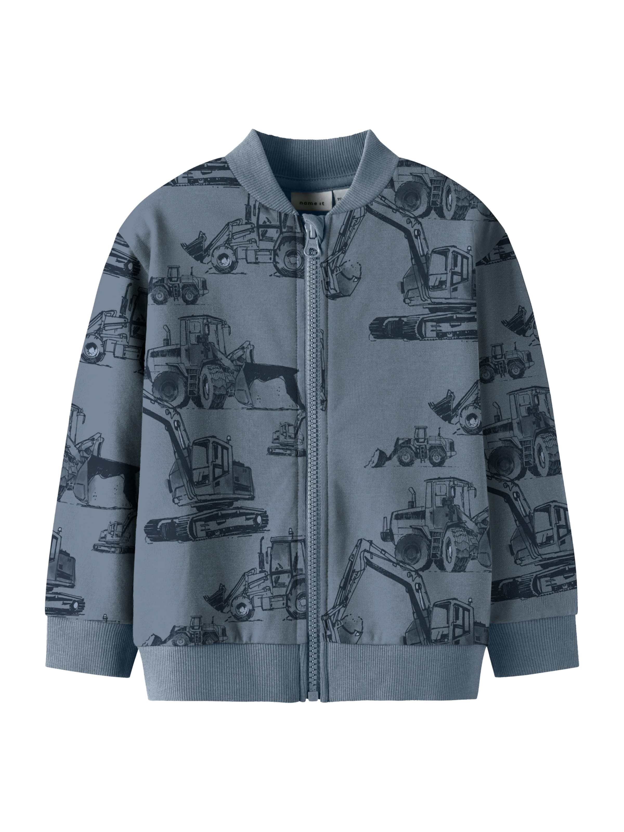 NAME IT - Sudadera con cremallera 'NMMStorm' en azul: frente