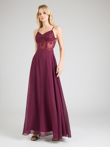 Laona Estélyi ruhák - piros: elől