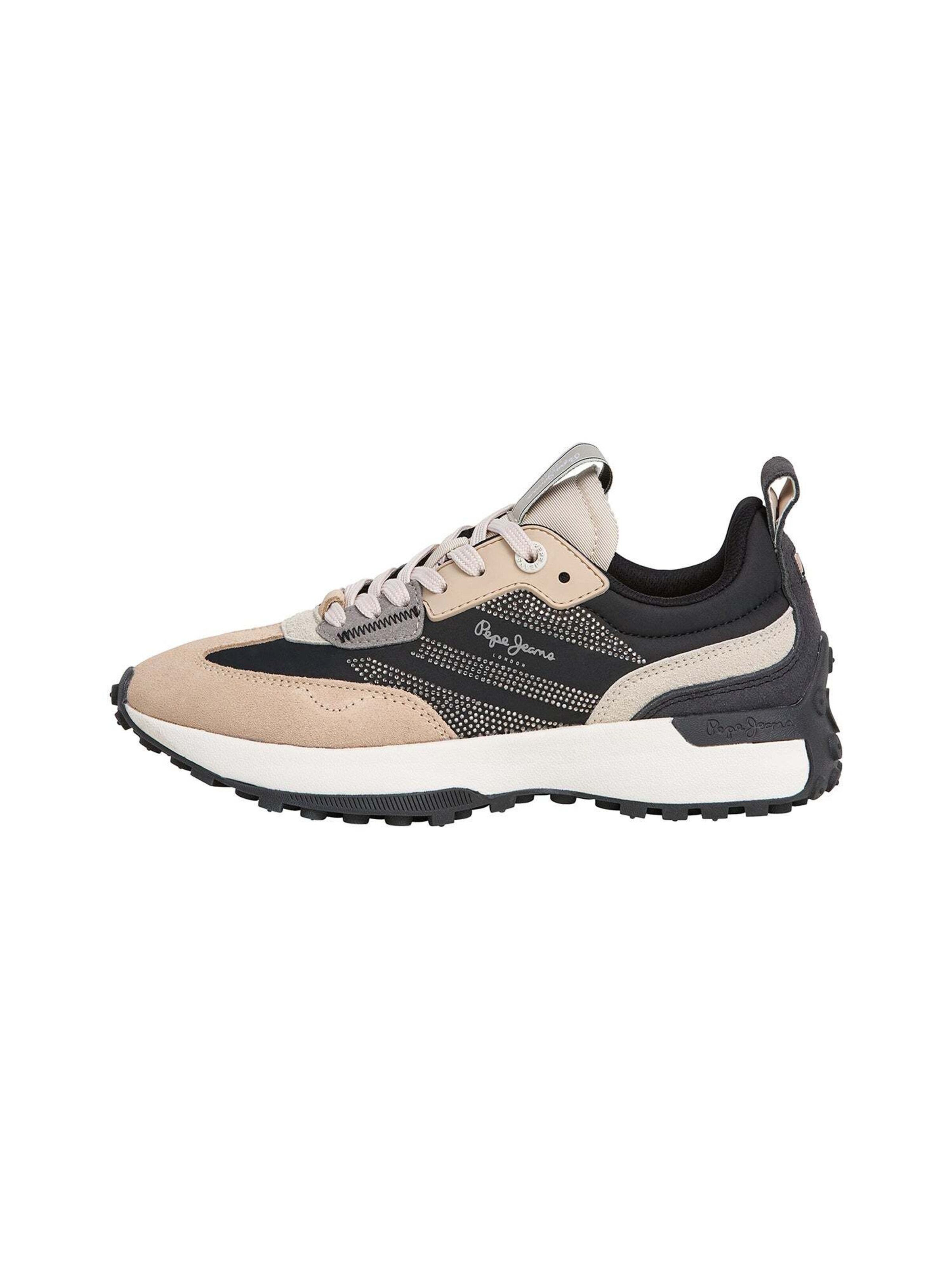 Sneaker bassa 'Lucky Party W' Pepe Jeans di colore beige / nero, Visualizzazione prodotti