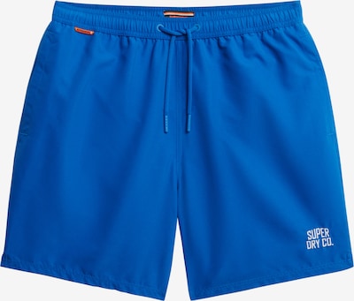 Superdry & Co Shorts de bain 'Essential' en bleu / blanc, Vue avec produit