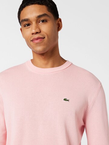 LACOSTE Regular Fit Pullover i pink