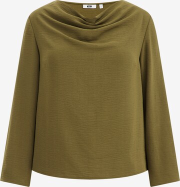 WE Fashion Blouse in Green: front