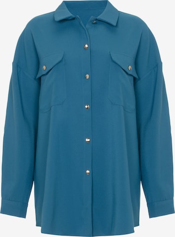 Jimmy Sanders Bluse in Blau: predná strana