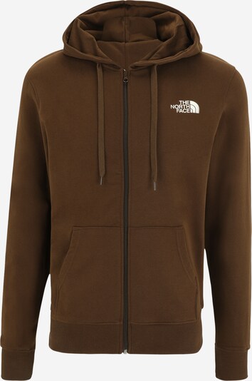 THE NORTH FACE Zip-Up Hoodie 'Open Gate' in Brown / White, Item view