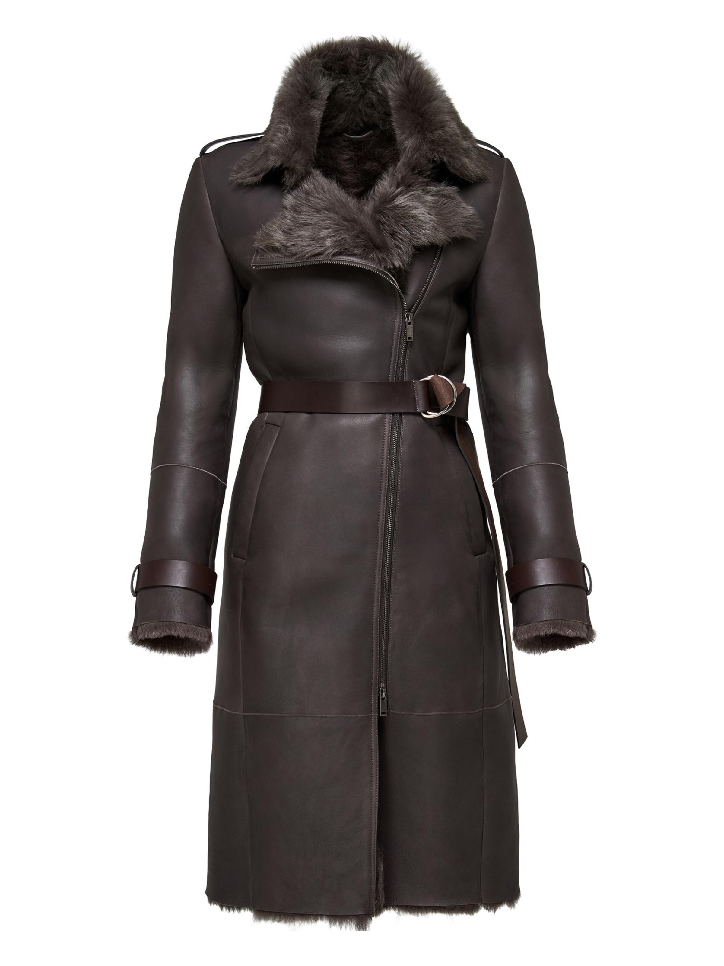 V S P Vinterfrakke 'Lyza' i brun: forside