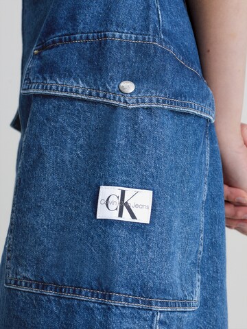 Calvin Klein Jeans فستان بلون أزرق