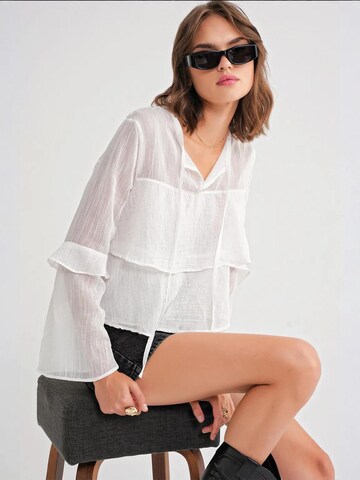 Chemisier MixRay en blanc