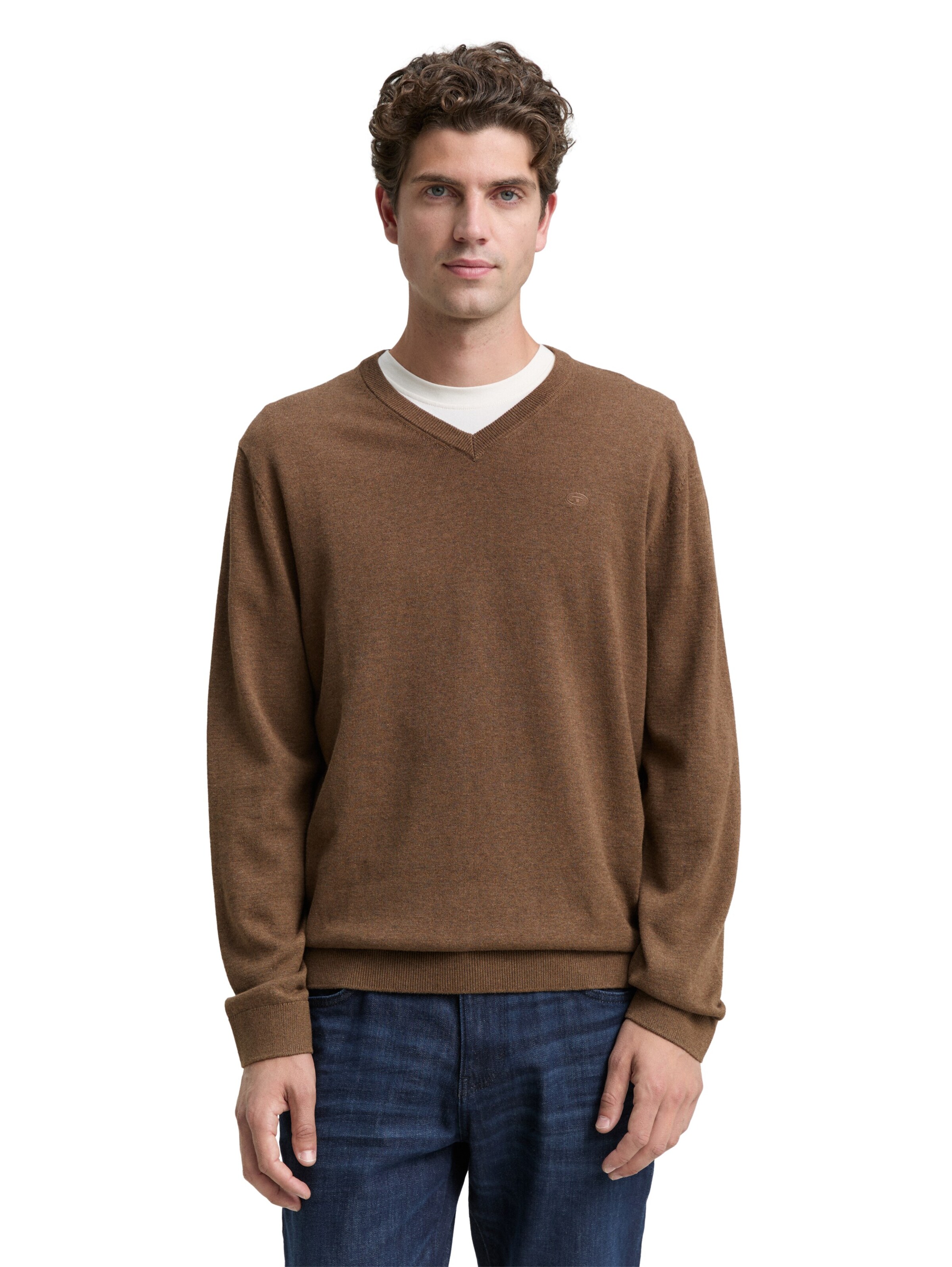 TOM TAILOR Pullover in Braun: Vorderseite