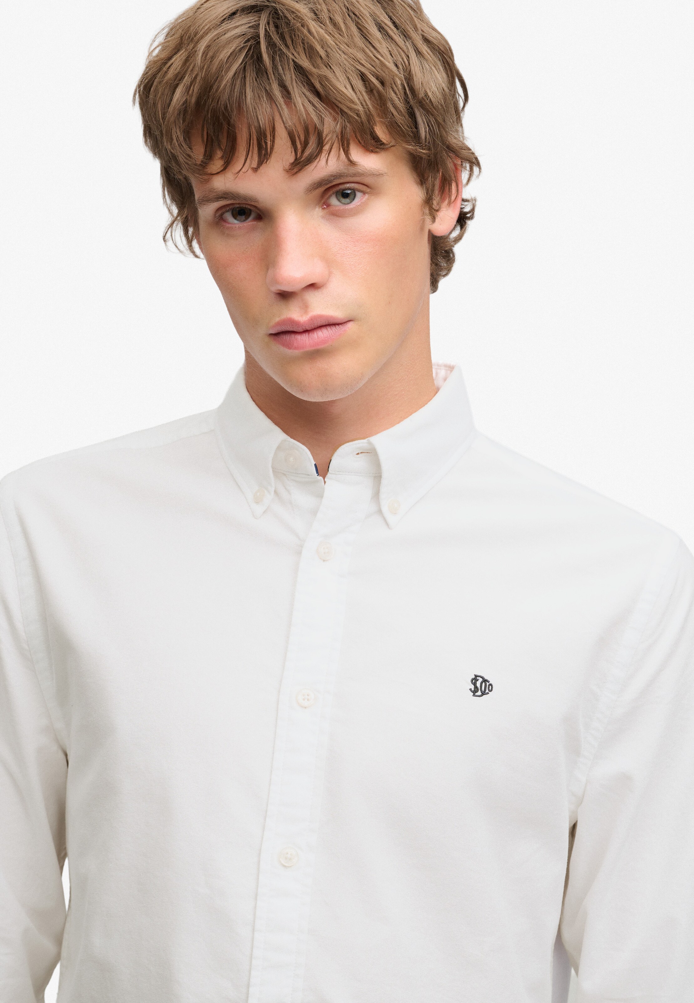 Superdry & Co Slim fit Overhemd in Wit