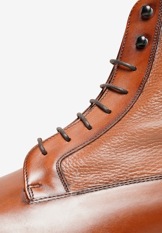 Henry Stevens Lace-Up Boots 'Winston PDB' in Brown