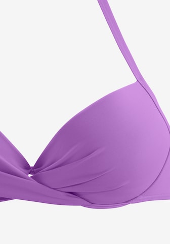 s.Oliver Push-up Bikini Top in Purple