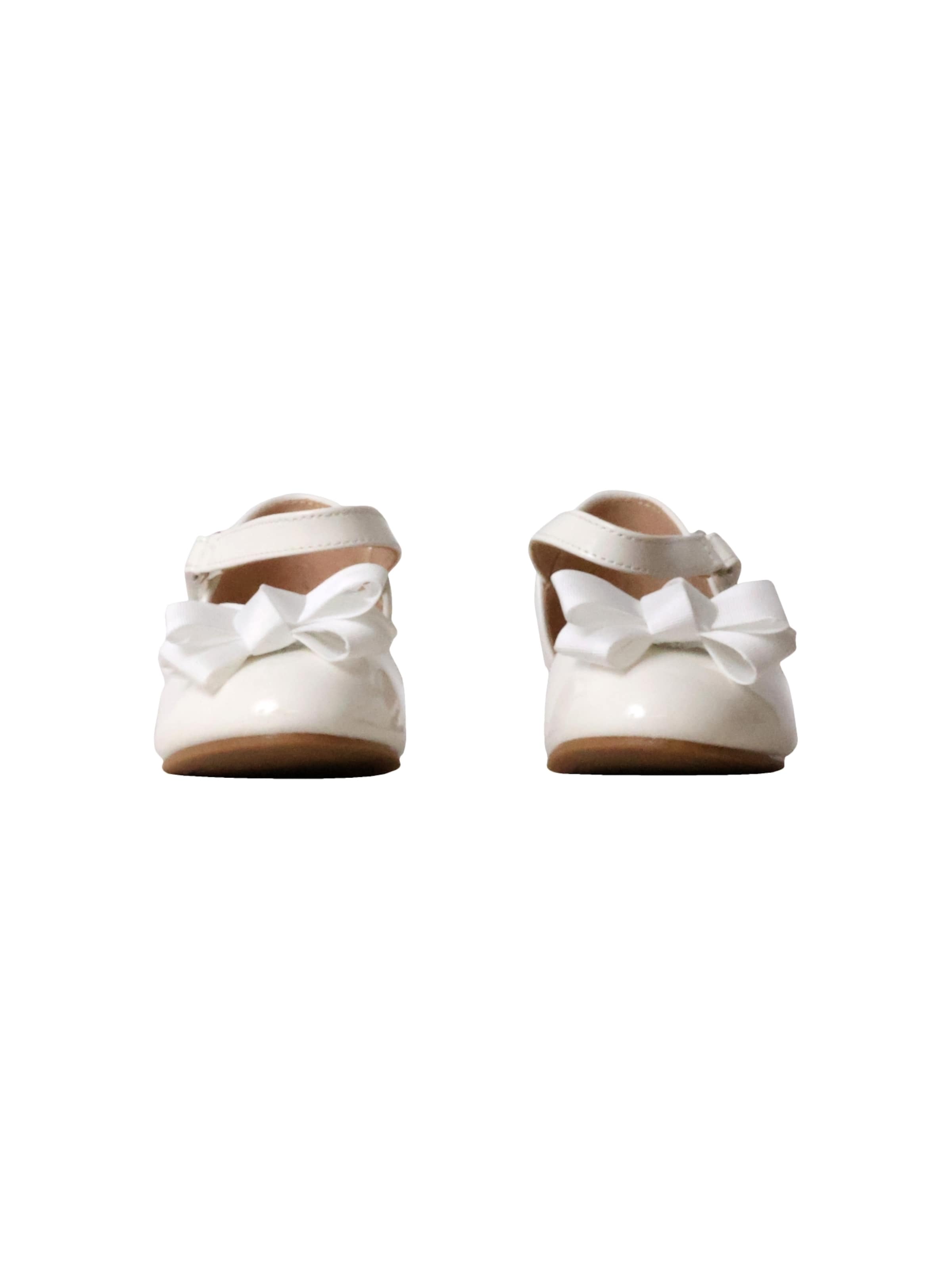 Sandalo 'Kinder Pumps mit Klettverschluss Doremi' di Super Mode in bianco